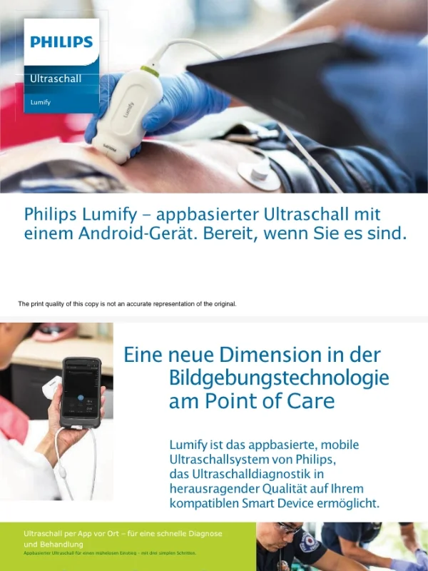 Philips Lumify Broschüre bei Sonowied