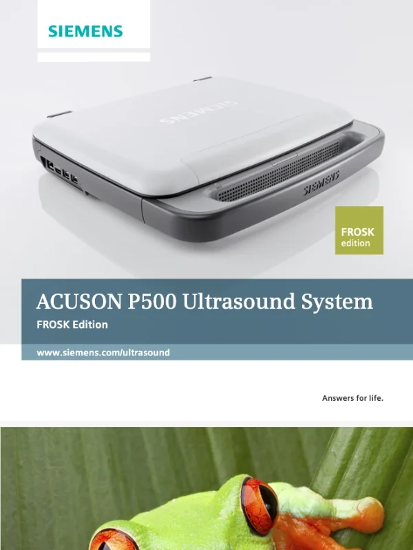 Siemens Acuson P500 Broschüre bei Sonowied
