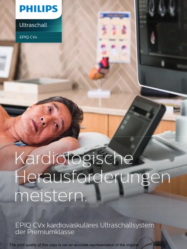 Philips Epiq CVx 2D 3D Broschüre bei Sonowied